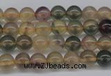CFL1101 15.5 inches 6mm round yellow fluorite gemstone beads