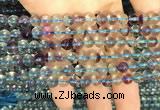 CFL1130 15.5 inches 6mm round fluorite gemstone beads wholesale