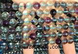 CFL1131 15.5 inches 8mm round fluorite gemstone beads wholesale