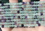 CFL1145 15.5 inches 4mm round matte fluorite beads wholesale