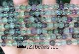 CFL1151 15.5 inches 6mm round fluorite gemstone beads