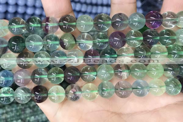 CFL1153 15.5 inches 10mm round fluorite gemstone beads