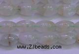 CFL1200 15.5 inches 6*10mm rice green fluorite gemstone beads