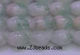 CFL1201 15.5 inches 8*12mm rice green fluorite gemstone beads