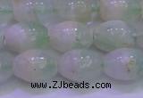 CFL1202 15.5 inches 10*14mm rice green fluorite gemstone beads