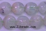 CFL1209 15.5 inches 12mm flat round green fluorite gemstone beads