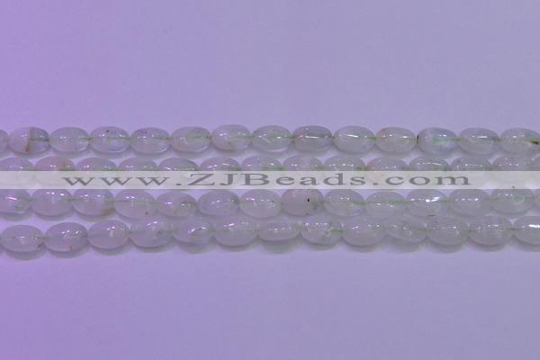 CFL1216 15.5 inches 8*12mm oval green fluorite gemstone beads