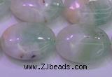 CFL1221 15.5 inches 18*25mm oval green fluorite gemstone beads