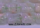 CFL1225 15.5 inches 12*16mm rectangle green fluorite gemstone beads