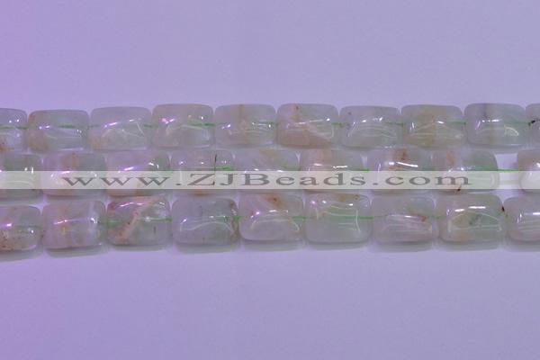 CFL1228 15.5 inches 18*25mm rectangle green fluorite gemstone beads