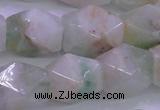 CFL1229 15.5 inches 13*18mm - 15*20mm faceted nuggets green fluorite beads