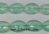 CFL126 15.5 inches 13*18mm faceted oval green fluorite beads