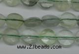 CFL131 15.5 inches 8mm faceted coin green fluorite beads