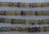 CFL140 15.5 inches 3*6mm faceted rondelle yellow fluorite beads