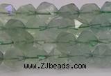 CFL1402 15.5 inches 8mm faceted nuggets green fluorite beads