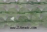 CFL1404 15.5 inches 12mm faceted nuggets green fluorite beads