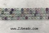 CFL1471 15.5 inches 6mm round AA grade fluorite gemstone beads