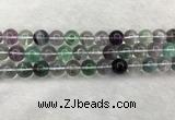 CFL1475 15.5 inches 13mm round AA grade fluorite gemstone beads