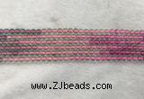 CFL1488 15.5 inches 4mm round rainbow fluorite gemstone beads