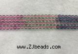 CFL1489 15.5 inches 6mm round rainbow fluorite gemstone beads