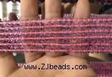 CFL1495 15.5 inches 4mm round purple fluorite gemstone beads