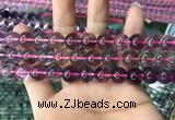 CFL1499 15.5 inches 12mm round purple fluorite gemstone beads