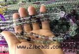 CFL1505 15.5 inches 6mm - 12mm round fluorite gemstone beads