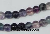 CFL151 15.5 inches 8mm round natural fluorite gemstone beads wholesale