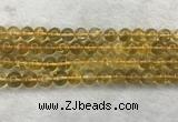 CFL1510 15.5 inches 10mm round yellow fluorite gemstone beads