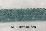 CFL1516 15.5 inches 8mm round blue fluorite gemstone beads