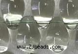 CFL1528 Top drilled 8*12mm teadrop green fluorite quartz beads