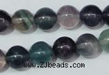 CFL153 15.5 inches 12mm round natural fluorite gemstone beads wholesale