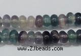 CFL156 15.5 inches 5*8mm rondelle natural fluorite gemstone beads