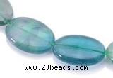 CFL21 A- grade 15*20mm oval natural fluorite beads Wholesale