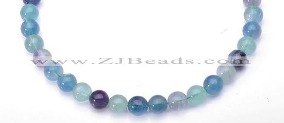 CFL26 16 inch 4mm round B grade natural fluorite beads Wholesale
