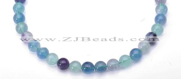 CFL27 16 inch 6mm round B grade natural fluorite beads Wholesale