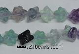 CFL304 15.5 inches 12*12mm carved cube natural fluorite beads