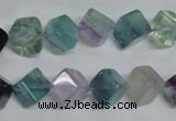 CFL309 15.5 inches 6*6mm cube natural fluorite beads