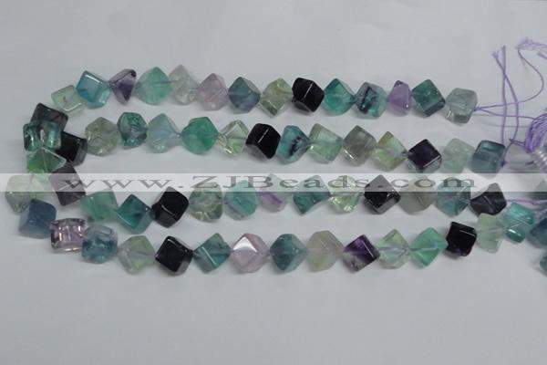 CFL309 15.5 inches 6*6mm cube natural fluorite beads