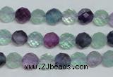 CFL324 15.5 inches 8mm faceted round natural fluorite beads