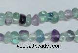 CFL330 15.5 inches 6*9mm nugget natural fluorite beads