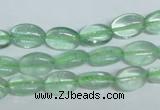 CFL335 15.5 inches 8*12mm oval natural green fluorite beads