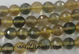 CFL453 15.5 inches 8mm faceted round rainbow fluorite beads