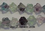 CFL481 15.5 inches 8*8mm carved cube natural fluorite beads