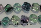 CFL485 15.5 inches 8*8mm cube natural fluorite beads