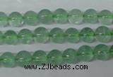 CFL602 15.5 inches 8mm round AB grade green fluorite beads wholesale