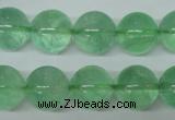 CFL605 15.5 inches 14mm round AB grade green fluorite beads wholesale