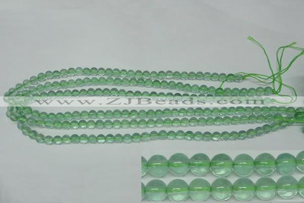 CFL611 15.5 inches 6mm round A grade green fluorite beads wholesale