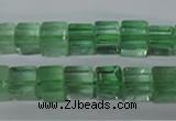 CFL632 15.5 inches 8*8mm cube green fluorite beads wholesale