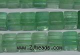 CFL633 15.5 inches 10*10mm cube green fluorite beads wholesale